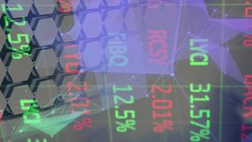 Animation of statistics and financial data processing over binary coding data processing. Global shipping delivery and connections concept digitally generated video. - Powered by Shutterstock - Get 15% off with code: PIKWIZARD15