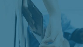 Animation of financial data processing over businessman using vr headset. Business partnership and technology concept. - Powered by Shutterstock - Get 15% off with code: PIKWIZARD15