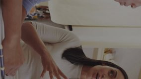 Animation of data processing over diverse business people in cafe. Global business and digital interface concept digitally generated video. - Powered by Shutterstock - Get 15% off with code: PIKWIZARD15