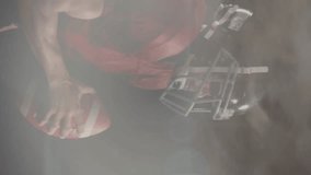 Animation of binary code over american football player. Sport and technology concept digitally generated video. - Powered by Shutterstock - Get 15% off with code: PIKWIZARD15