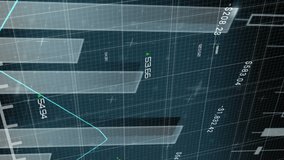 Animation of statistics and financial data processing over grid. Global business, finances and data processing concept digitally generated video. - Powered by Shutterstock - Get 15% off with code: PIKWIZARD15