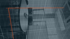 Animation of bar graph and arrow representing loss and coding over empty chairs and table in office. Digital composite, conference, meeting, business, report, inflation, crisis, recession, furniture. - Powered by Shutterstock - Get 15% off with code: PIKWIZARD15