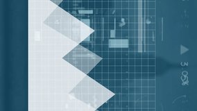 Animation of graphs, loading bar and trading board over modern city against sky. Digital composite, report, business, progress, stock market, buildings, skyscrapers and architecture concept. - Powered by Shutterstock - Get 15% off with code: PIKWIZARD15