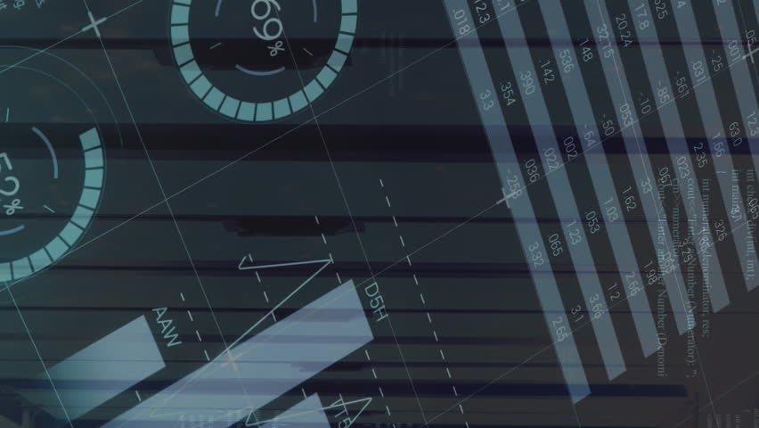 Animation of infographic interface and computer language over data server room. Digital composite, report, business, growth, globe, data center, networking, network server and technology concept. - Powered by Shutterstock - Get 15% off with code: PIKWIZARD15