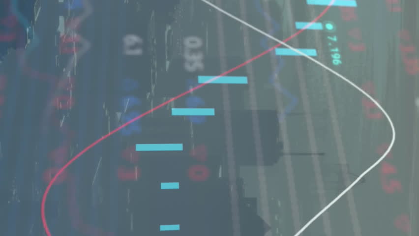 Animation of social media icons, statistical, stock market data processing against cityscape. Global economy and social media networking technology concept - Powered by Shutterstock - Get 15% off with code: PIKWIZARD15