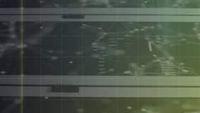 Animation of statistical data processing and network of connections against computer server room. Computer interface and business data storage technology concept - Powered by Shutterstock - Get 15% off with code: PIKWIZARD15