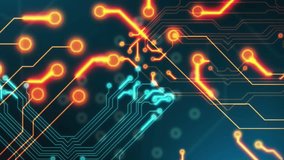 Animation of circuit board pattern and computer language over black background. Digitally generated, hologram, illustration, illuminated, coding, programming language and technology concept. - Powered by Shutterstock - Get 15% off with code: PIKWIZARD15