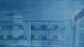 Animation of financial data processing over computer servers. Global finance, business, connections, computing and data processing concept digitally generated video. - Powered by Shutterstock - Get 15% off with code: PIKWIZARD15