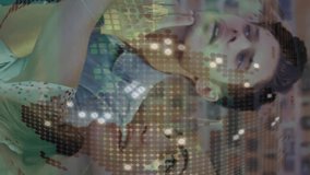 Spinning globe against diverse male and female colleagues discussing over whiteboard at office. Business analytics and data technology concept - Powered by Shutterstock - Get 15% off with code: PIKWIZARD15