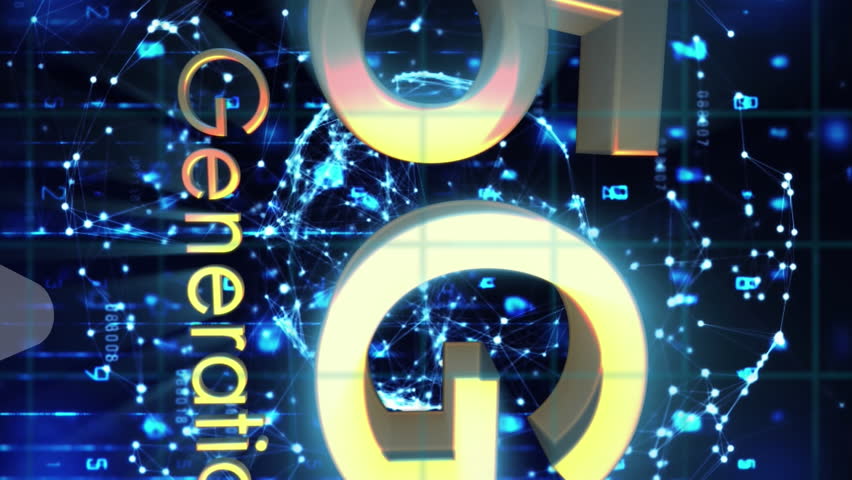 Animation of 5g, 5th generation, 6g, 6th generation text, arrows, floating dots, triangles. Digitally generated, hologram, growth, progress, communication, power supply and technology concept. - Powered by Shutterstock - Get 15% off with code: PIKWIZARD15