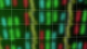 Animation of statistics and financial data processing with green line over grid. Global business, finances and data processing concept digitally generated video. - Powered by Shutterstock - Get 15% off with code: PIKWIZARD15