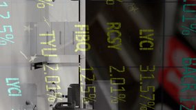 Animation of roulette and office over data processing. Global business and digital interface concept digitally generated video. - Powered by Shutterstock - Get 15% off with code: PIKWIZARD15