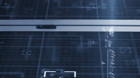 Animation of mathematical equations and light spot against computer server room. Business data storage technology concept - Powered by Shutterstock - Get 15% off with code: PIKWIZARD15