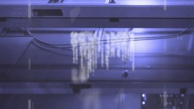 Animation of programming language, binary codes and lens flare over data server racks. Digitally generated, networking, data center, security, technology, coding, database, network server. - Powered by Shutterstock - Get 15% off with code: PIKWIZARD15