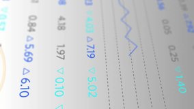 Animation of message box icons in circles and trading board over white background. Digitally generated, hologram, illustration, speech bubble, abstract and stock market concept. - Powered by Shutterstock - Get 15% off with code: PIKWIZARD15