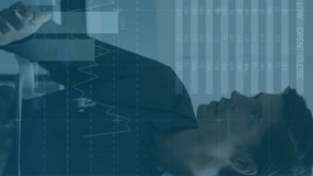 Animation of data processing over diverse group of doctors. global medicine, technology, data processing and digital interface concept digitally generated video. - Powered by Shutterstock - Get 15% off with code: PIKWIZARD15