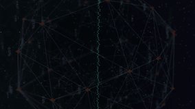 Animation of globe with data processing and fingerprint on black background. Global technology, online security and digital interface concept digitally generated video. - Powered by Shutterstock - Get 15% off with code: PIKWIZARD15