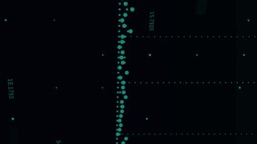 Animation of data processing and statistics over grid on blue background. Global business connections data processing computing and digital interface concept digitally generated video. - Powered by Shutterstock - Get 15% off with code: PIKWIZARD15