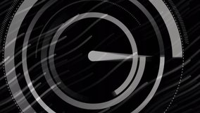 Animation of clock moving over light trails. Global business and digital interface concept digitally generated video. - Powered by Shutterstock - Get 15% off with code: PIKWIZARD15