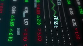 Animation of multiple screens with data processing against stock market data processing. Global economy and business technology concept - Powered by Shutterstock - Get 15% off with code: PIKWIZARD15