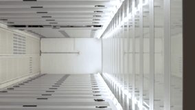 Animation of network of connections over server room. Global connections data processing and technology concept digitally generated video. - Powered by Shutterstock - Get 15% off with code: PIKWIZARD15