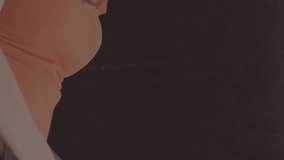 Animation of shapes moving over businesswoman using tablet. Global business and technology concept. - Powered by Shutterstock - Get 15% off with code: PIKWIZARD15