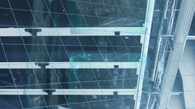 Animation of animation of globe and data processing over computer servers. Global technology data processing and digital interface concept digitally generated video. - Powered by Shutterstock - Get 15% off with code: PIKWIZARD15