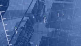 Animation of green line, statistics and financial data processing over computers on desk in office. Global business, finance, computing and data processing concept digitally generated video. - Powered by Shutterstock - Get 15% off with code: PIKWIZARD15