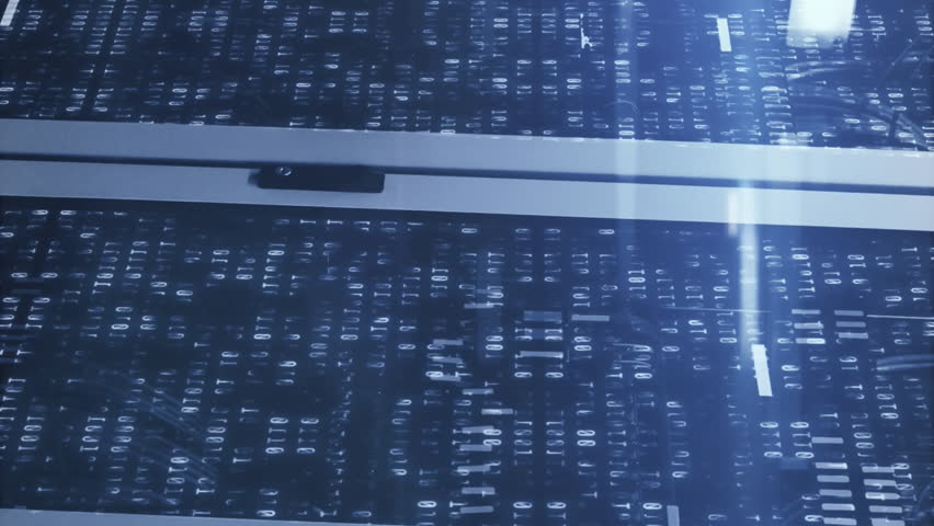 Animation of data processing and mathematical equations against binary coding over server room. Computer interface and business data storage technology concept - Powered by Shutterstock - Get 15% off with code: PIKWIZARD15