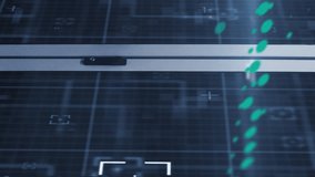 Animation of data processing and light spots against computer server room. Computer interface and business data storage technology concept - Powered by Shutterstock - Get 15% off with code: PIKWIZARD15