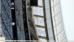 Animation of social media icons floating against rugby sports stadium. Social media networking and sports tournament concept - Powered by Shutterstock - Get 15% off with code: PIKWIZARD15