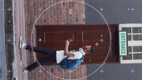 Animation of financial data processing over diverse schoolchildren. Global finance, business and data processing concept digitally generated video. - Powered by Shutterstock - Get 15% off with code: PIKWIZARD15