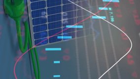 Animation of network of connections and data processing over media icons. Global climate change sustainability and wind energy concept digitally generated video. - Powered by Shutterstock - Get 15% off with code: PIKWIZARD15