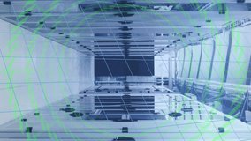 Animation of interface with data processing and mathematical equations against server room. Computer interface and business data storage technology concept - Powered by Shutterstock - Get 15% off with code: PIKWIZARD15