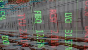 Animation of data processing over empty warehouse. global shipping, delivery and connections concept digitally generated video. - Powered by Shutterstock - Get 15% off with code: PIKWIZARD15