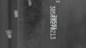 Animation of changing numbers over multiple graphs and cityscape against cloudy sky. Digital composite, multiple exposure, report, business, growth, architecture and skyscrapers concept. - Powered by Shutterstock - Get 15% off with code: PIKWIZARD15