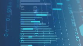 Animation of financial data processing over grid. Global business, finances, computing and data processing concept digitally generated video. - Powered by Shutterstock - Get 15% off with code: PIKWIZARD15