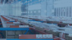 Animation of data processing and media icons over caucasian male worker working in warehouse. Global business and digital interface concept digitally generated video. - Powered by Shutterstock - Get 15% off with code: PIKWIZARD15