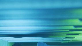 Animation of financial data processing over african american businessman working in server room. Global business, finances, communication and digital interface concept digitally generated video. - Powered by Shutterstock - Get 15% off with code: PIKWIZARD15