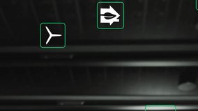 Animation of eco icons and data processing over computer servers. Global finance, business, connections, computing and data processing concept digitally generated video. - Powered by Shutterstock - Get 15% off with code: PIKWIZARD15