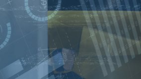 Animation of financial data and graphs over legs of diverse businesspeople walking. global business, finance, economy and technology concept digitally generated video. - Powered by Shutterstock - Get 15% off with code: PIKWIZARD15