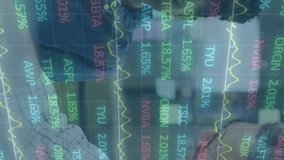 Animation of stock market over diverse business people. Global business, computing and digital interface concept digitally generated video. - Powered by Shutterstock - Get 15% off with code: PIKWIZARD15