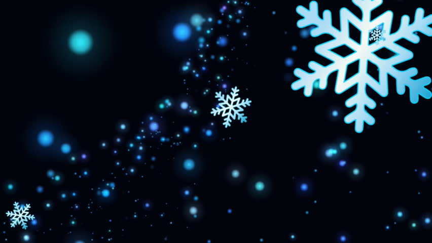 Animation of snowflakes over light spots on black background. Winter, light and movement concept digitally generated video. - Powered by Shutterstock - Get 15% off with code: PIKWIZARD15