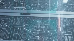 Animation of data processing over computer servers server room. Global technology data processing and digital interface concept digitally generated video. - Powered by Shutterstock - Get 15% off with code: PIKWIZARD15