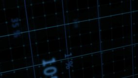 Animation of multicolored graphs over trading board against abstract background. Digitally generated, hologram, stock market, investment, report, finance, business and technology concept. - Powered by Shutterstock - Get 15% off with code: PIKWIZARD15