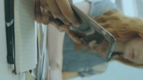 Animation of globe of connections with icons over diverse businesspeople using electronic devices. Global connections, computing and data processing concept digitally generated video. - Powered by Shutterstock - Get 15% off with code: PIKWIZARD15