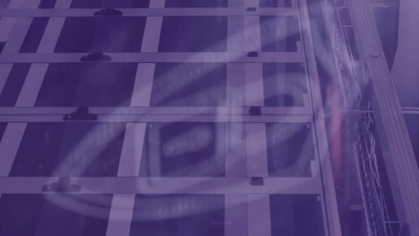 Digital lock and shield animation over server racks in data center. Cybersecurity, data protection, encryption, technology, network, cloud computing - Powered by Shutterstock - Get 15% off with code: PIKWIZARD15