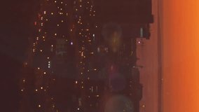 Animation of lights moving over cityscape. digital interface, communication and technology concept digitally generated video. - Powered by Shutterstock - Get 15% off with code: PIKWIZARD15