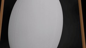 Animation of drawing of game plan over rugby ball and red and white stripes. sports and competition concept digitally generated video. - Powered by Shutterstock - Get 15% off with code: PIKWIZARD15