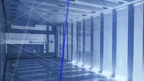 Animation of financial data processing over server room. cloud computing and data processing concept digitally generated video. - Powered by Shutterstock - Get 15% off with code: PIKWIZARD15